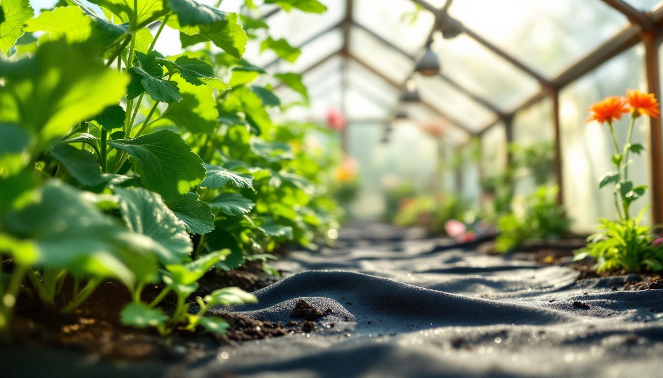 découvrez les avantages de la toile de paillage pour serre de jardin en été : maintien de l'humidité, protection contre les mauvaises herbes et régulation thermique pour des cultures optimales.