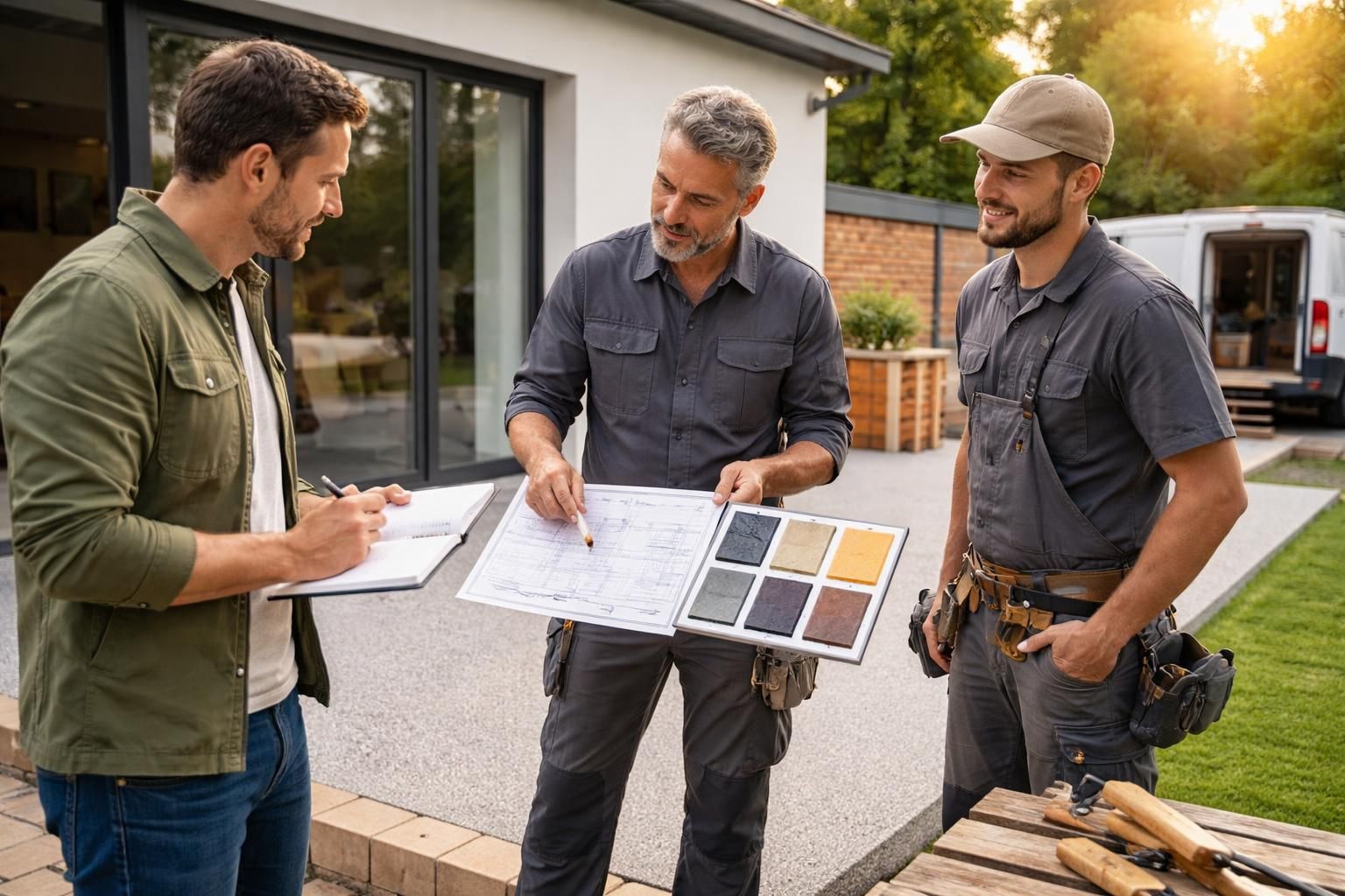 découvrez nos astuces pratiques pour négocier efficacement le prix au m2 d'une terrasse en résine avec les artisans et obtenir le meilleur rapport qualité-prix.