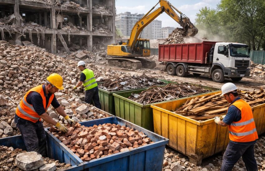découvrez comment une entreprise de démolition gère efficacement les déchets de construction pour un chantier propre et respectueux de l'environnement.