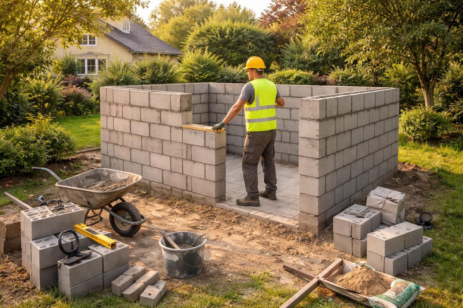 découvrez si la construction d'un abri de jardin en parpaing nécessite une autorisation administrative et quelles sont les règles à respecter pour bâtir en toute légalité.