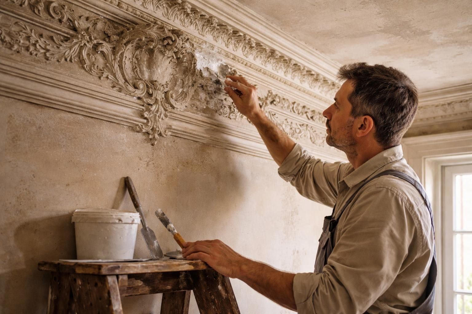 découvrez des méthodes simples et efficaces pour réparer une moulure de plafond ancienne sans avoir à la remplacer entièrement, en conservant son charme d'origine.