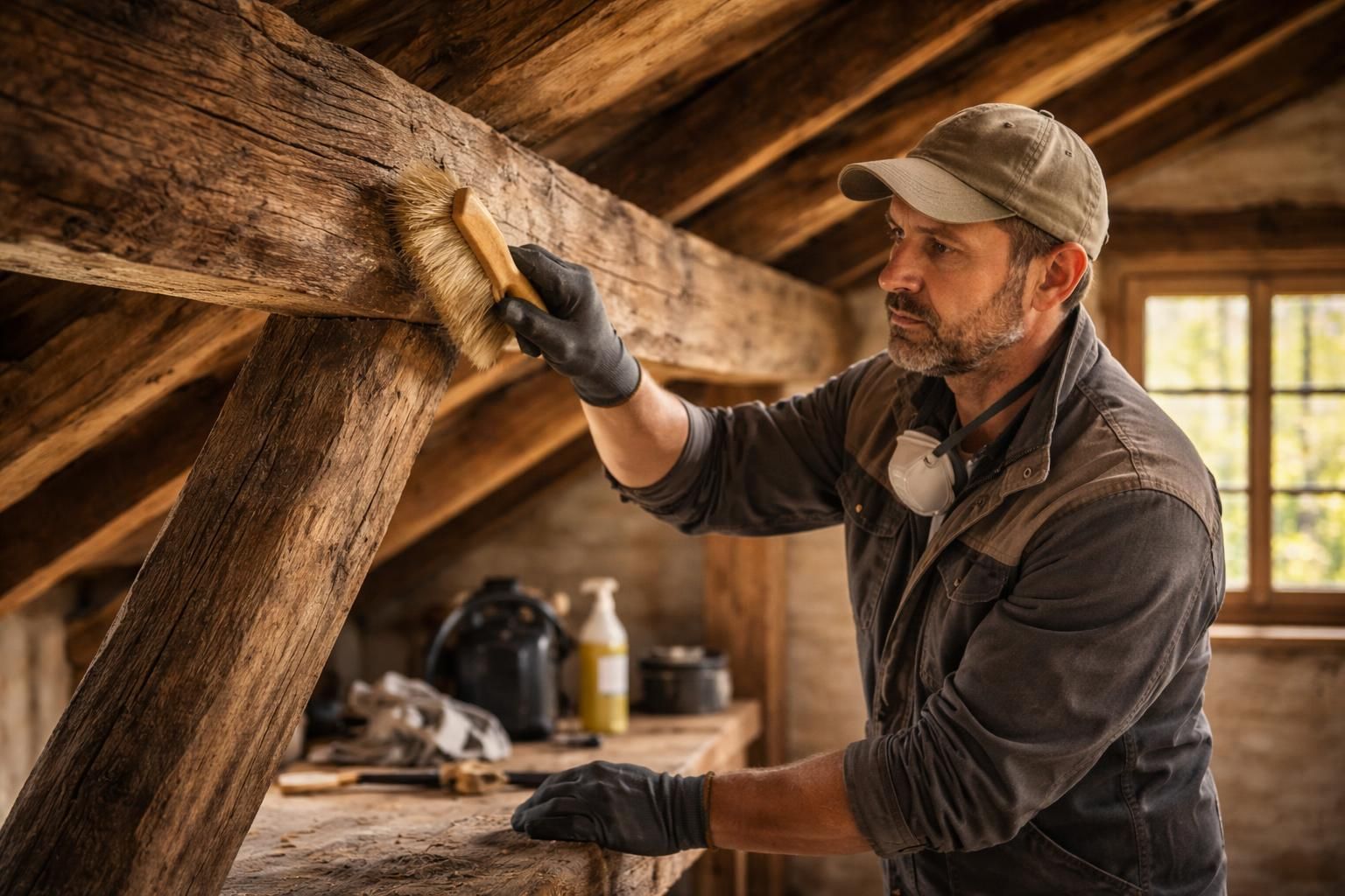 découvrez nos conseils pratiques pour le nettoyage et l'entretien de vos anciennes poutres en bois, afin de préserver la beauté et la solidité de votre charpente.