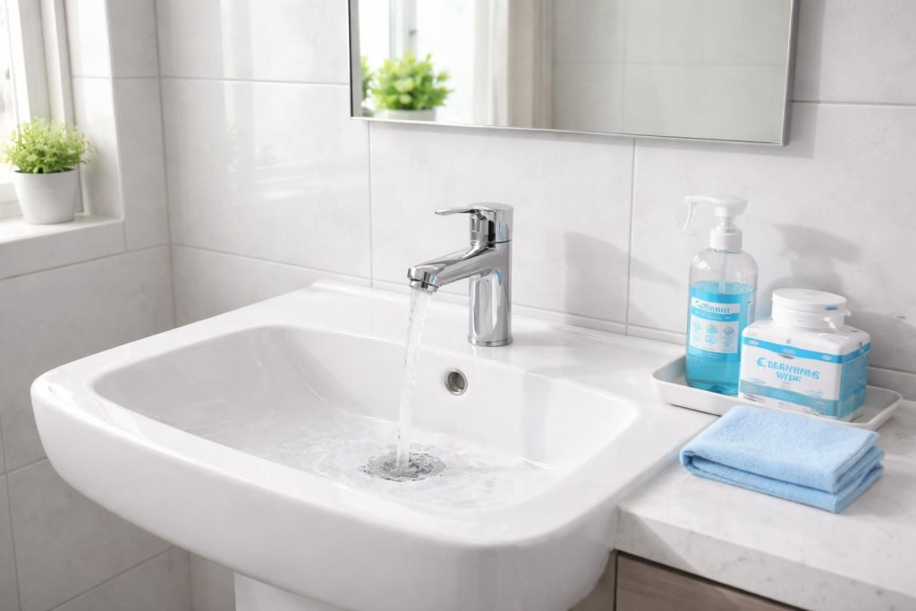 découvrez notre guide d'entretien complet pour maintenir un cabinet de toilettes avec eau courante propre et hygiénique en toute simplicité.