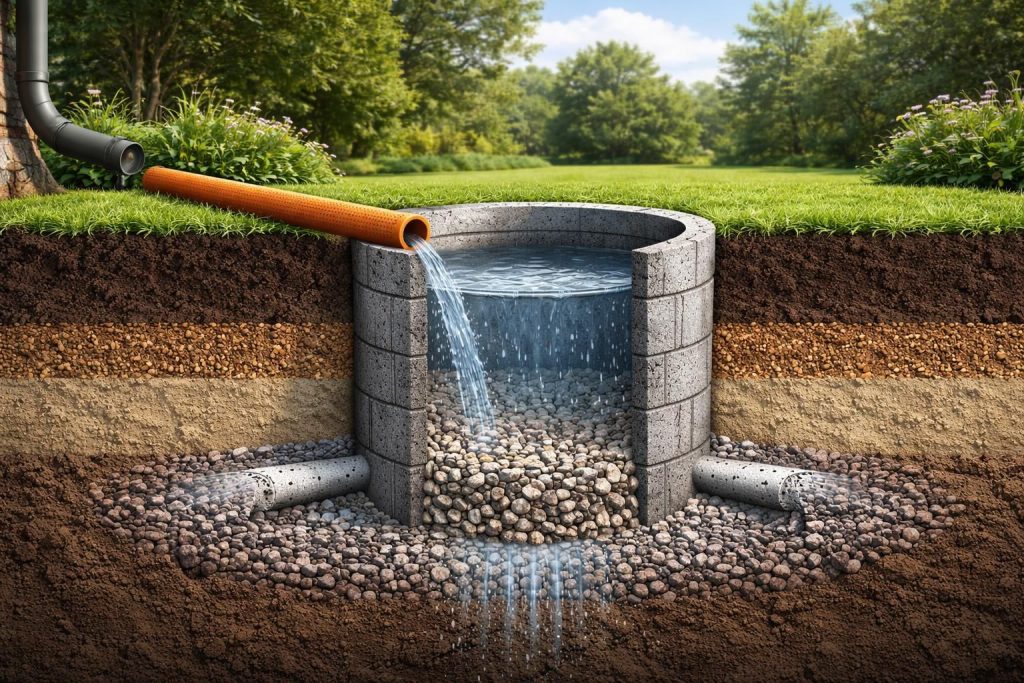 découvrez notre guide ultime pour créer un schéma fonctionnel d'un puits perdu, étape par étape, afin d'assurer une gestion efficace des eaux pluviales.
